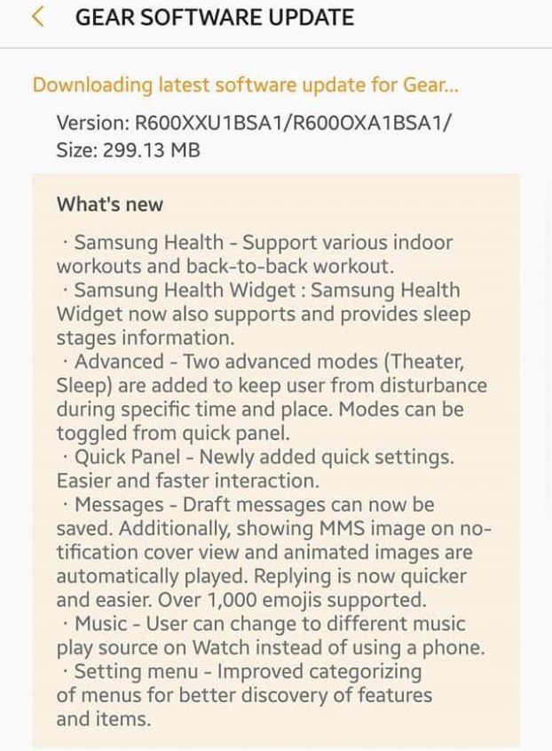 Gear S3 Update