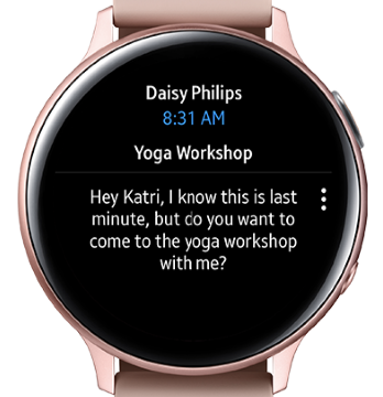 Outlook on Galaxy Watch