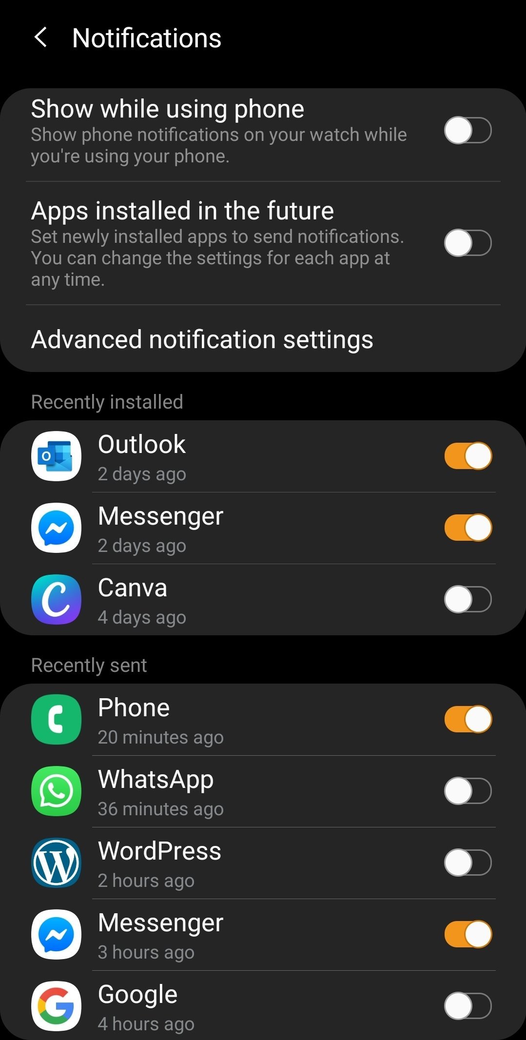 Galaxy Watch 3 WhatsApp