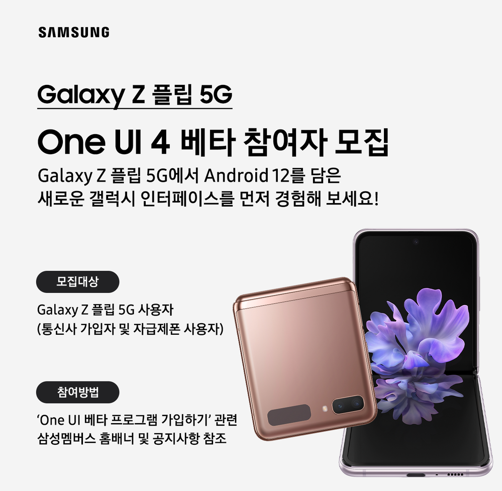 Galaxy Z Flip/Flip 5G Beta Program