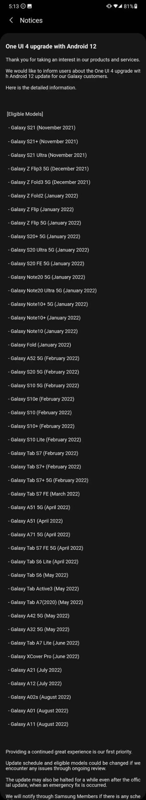 Official Android 12 Roadmap