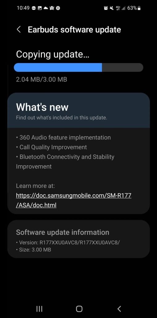 Galaxy Buds 2 Update