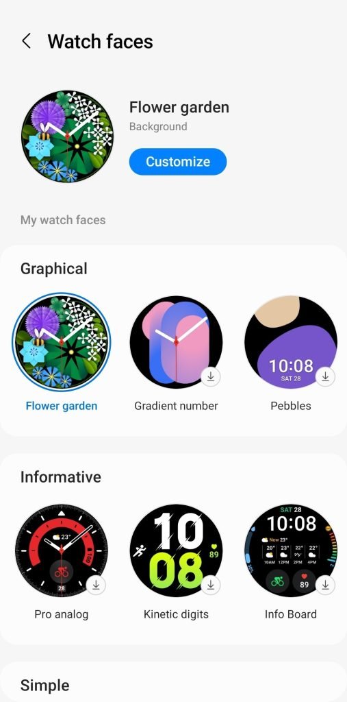 Galaxy Watch 5 Faces