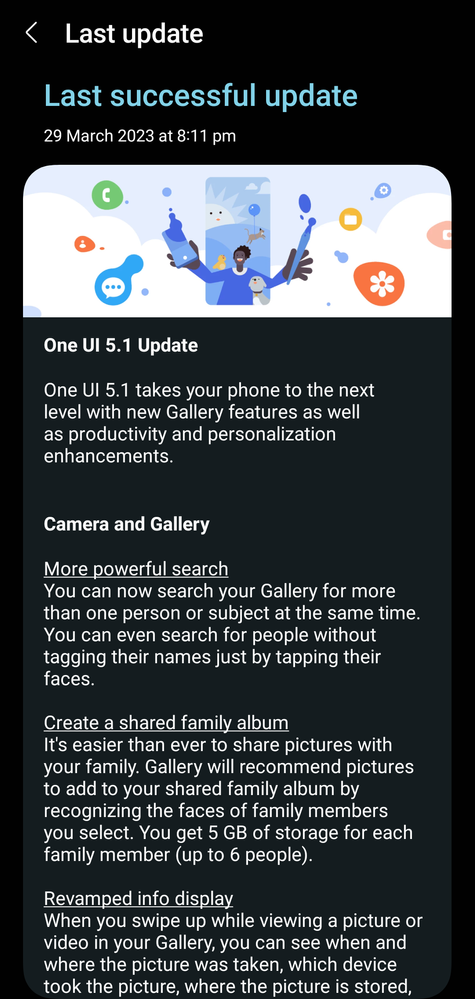 Galaxy A52s One UI 5.1 Update