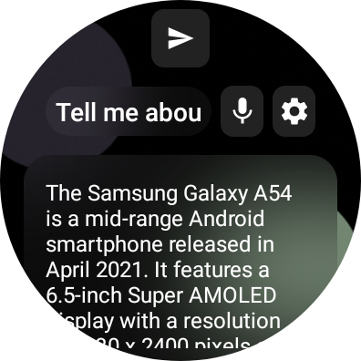 ChatGPT on Galaxy Watch