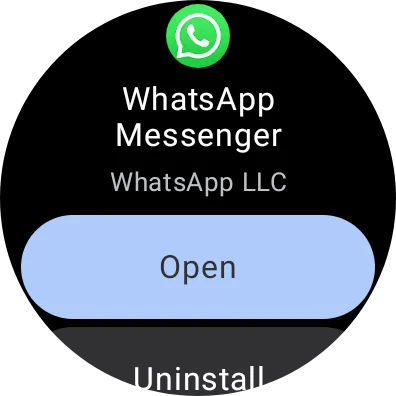 WhatsApp on Galaxy Watch 8