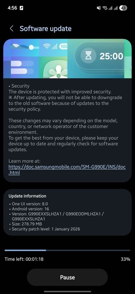 Galaxy S21 FE Update