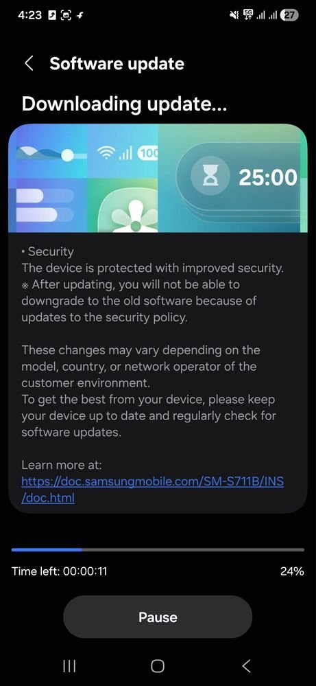 Galaxy S23 FE Update