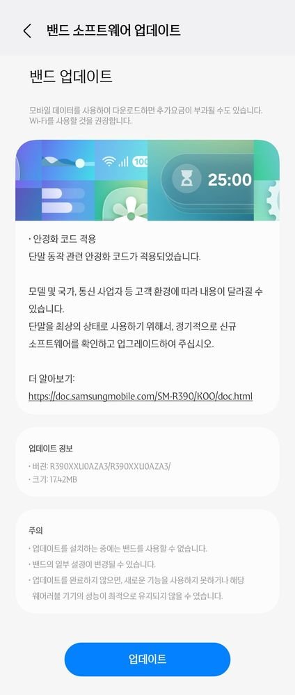 Galaxy Fit 3 January Update
